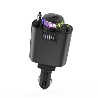 TrendNook 120W Retractable Car Charger – Digital Display, Ultra-Fast Charging, USB-C & Apple Compatible, iPhone & Android