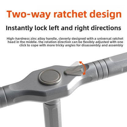 Multi-Function Ratchet Screwdriver Set with S2 Steel Bits